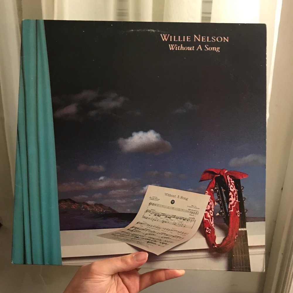 1983 Willie N E L S O N “ Without a S O N G” vinyl record